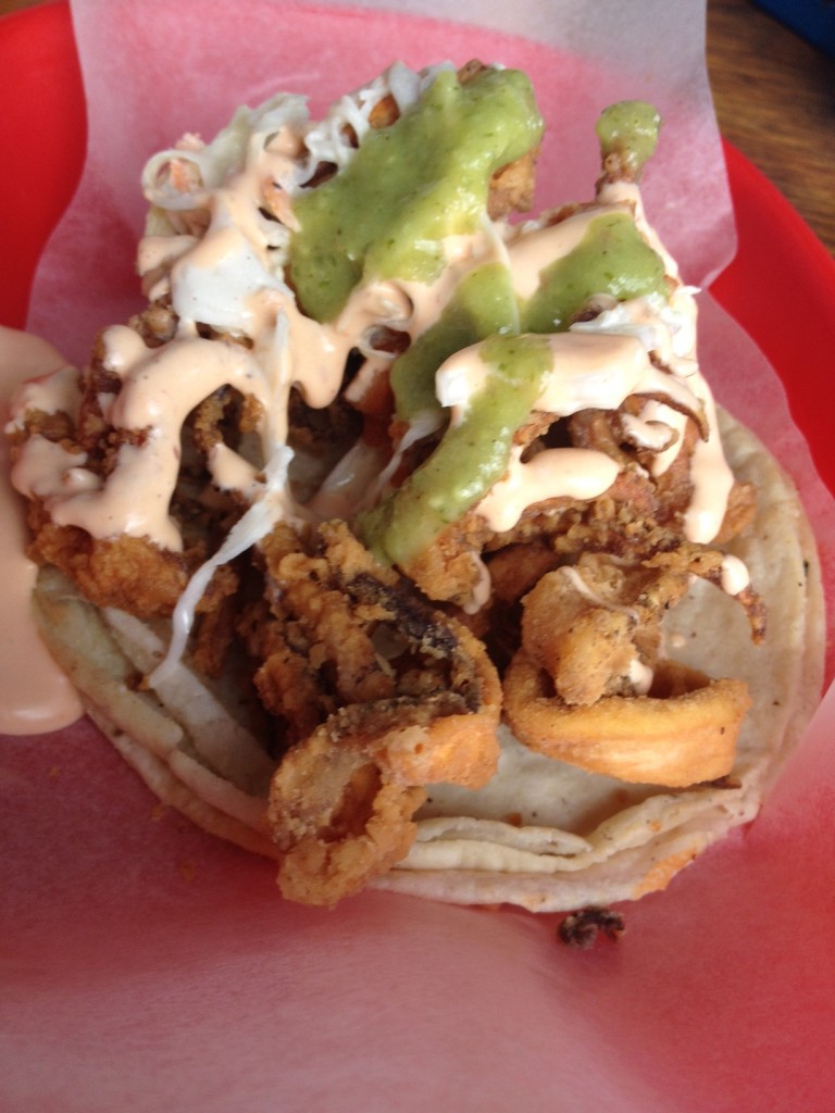 Calamari tacos.